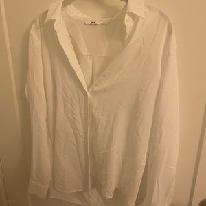 Uniqlo white blouse
